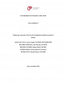 Trabajo que como parte del curso de Investigación académica presenta el alumno