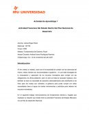 Actividad Financiera Del Estado Dentro Del Plan Nacional de Desarrollo