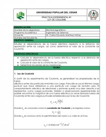 LEY DE COULOMB. Estudiar la dependencia de la fuerza eléctrica. Página 1