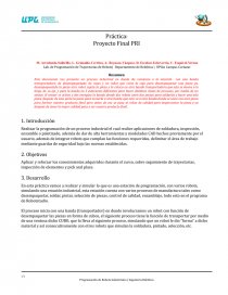 Práctica: Proyecto Final PRI. Página 1
