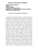 ¿Qué es la historia del presente?