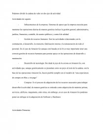 Cadena de valor Amazon go 2022. Página 1