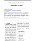 Propiedades físicas de la materia