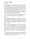 Ser y Tiempo de Heidegger