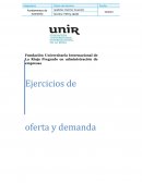 Ejercicios de oferta y demanda