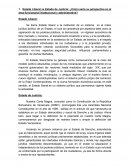 Estado Liberal vs Estado de Justicia