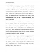 Revomendaciones y conclusiones PROFIT