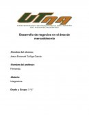 Desarrollo de negocios en el área de mercadotecnia