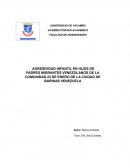 Agresividad infantil en hijos de padres migrantes venezolanos