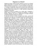 Diógenes es un filósofo?