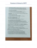 Examen tributario IRPF