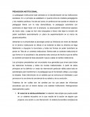 PEDAGOGIA INSTITUCIONAL