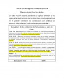 Proceso de Evaluación del segundo trimestre quinto A