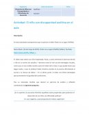 Actividad: El niño con discapacidad auditiva en el aula