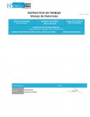 Descarga de camion y recepcion de materias primas