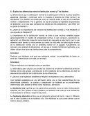 Explica las diferencias entre la distribución normal y T de Student