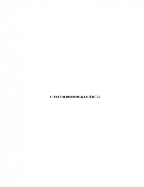 CONTENIDO PROGRAMÁTICO: Finanzas Publicas Unidad I. Página 1