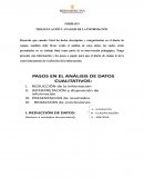 TRIANGULACIÓN Y ANÁLISIS DE LA INFORMACIÓN