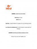 MATERIA: COMPORTAMIENTO HUMANO EN LAS ORGANIZACIONES