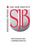 PSICOTERAPIA DEL COMPORTAMIENTO