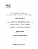 PSICOLOGÍA DEL DESARROLLO INFANTO-JUVENIL