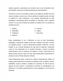 La auditoría gubernamental, un enlace con la gestión publica. Página 7