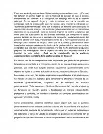 La auditoría gubernamental, un enlace con la gestión publica. Página 3