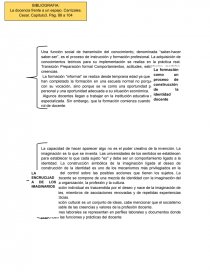 La formación como un proceso de construcción de la identidad docente. Página 1