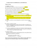 EXAMEN PARCIAL DE HIDROLOGÍA y METEOROLOGIA