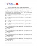 GUIA DE EXAMEN DEL TERCER PERIODO, MATEMATICAS 3