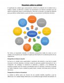 Resumen sobre la calidad