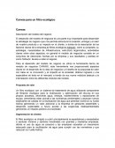 Canvas para un filtro ecológico