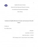 Constitución de la República Bolivariana de Venezuela, como Escenario para el Desarrollo Humano