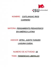 TENDENCIAS LIBERALES. Página 1
