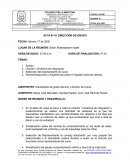 Actas Direccion de grupo