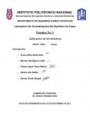 Laboratorio De Termodinámica Del Equilibrio De Fases