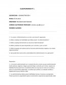 CUESTIONARIO N° 1, ADMINISTRACION