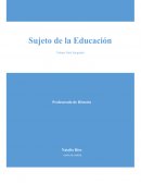 Sujeto de la educacion: Alumno
