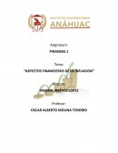 Aspectos financieros de la inflacion