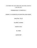 La estadistica en nuestra vida diaria