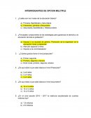 INTERROGANTES DE OPCION MULTIPLE