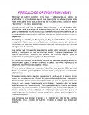 ARTICULO DE OPINIÓN (BULLYING)