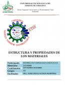 ESTRUCTURA Y PROPIEDADES DE LOS MATERIALES