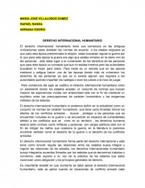 DERECHO INTERNACIONAL HUMANITARIO. Página 1
