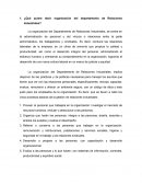 El Departamento de Relaciones Industriales