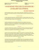 Vivencias psicoevolutivas del segundo trimestre