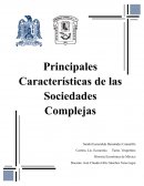 Principales caractéristicas de las sociedades complejas