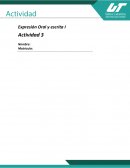 Expresión Oral y escrita .Procesos del Pensamiento