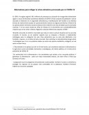 Alternativas para mitigar la crisis alimeticia provocada por el COVID-19