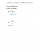 Matemáticas II ejercicios